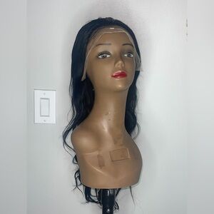26” (180% density) 13x6 100% human Black Lace Front Wig